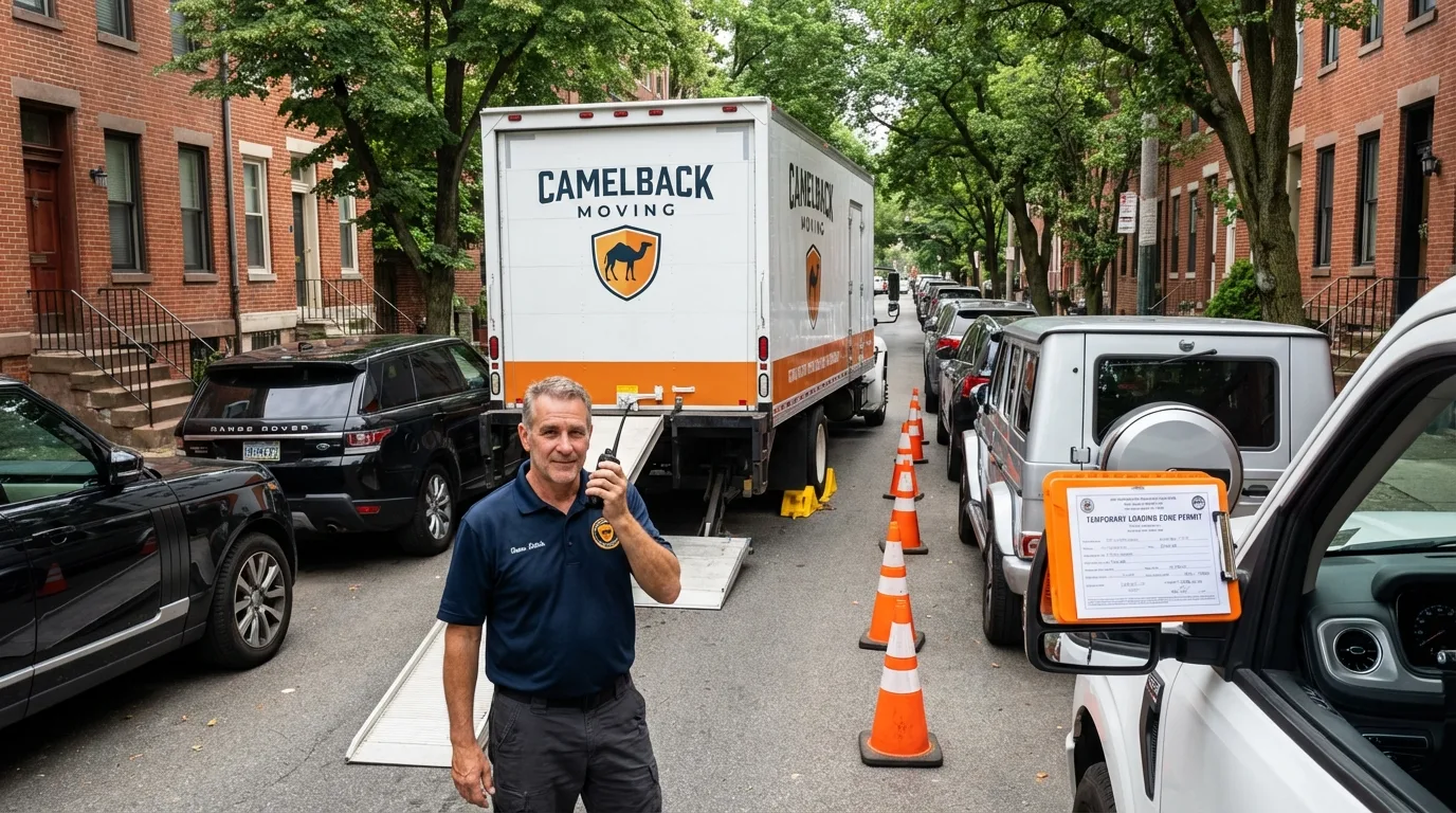 City street loading permit setup in Glen Rock, NJ